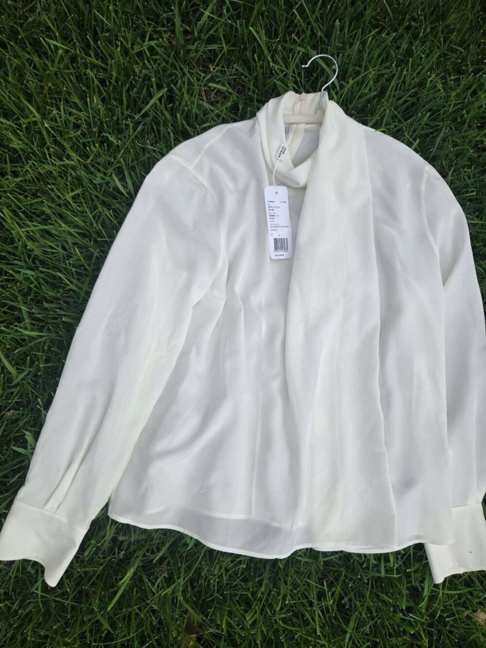 Akris Punto - Long-Sleeve Silk Scarf Blouse - size 6 - NEW with tags - Picture 16 of 16